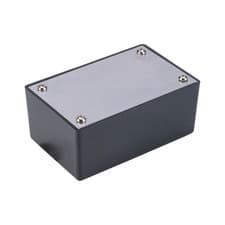 Image of R-TECH ABS Project Box Alum. Lid Black 53 x 83 x 35mm
