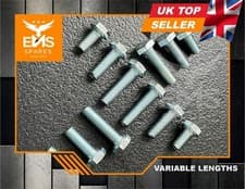 Image of 1/4" BSF SET SCREWS HIGH TENSILE BZP HEXAGON HEAD FULLY THREADED BOLTS GRADE R