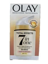 Image of Olay Total Effects SPF15 7in1 BB Cream Moisturiser+Foundation Fair to Medium50ml