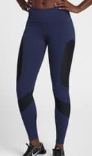 Image of Nike Womens Tights XS Blue Lux Mid Rise Training Running Pocket 890668‑429