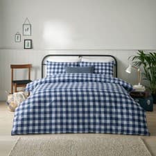 Image of Furn Hartford Check Easy Care Reversible Duvet Cover Set