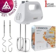 Image of Kenwood Hand Mixer│Beaters & Kneaders│5 Speeds + Turbo Electric│HMP30.A0WH│InUK