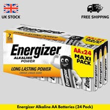 Image of ENERGIZER ALKALINE POWER AA BATTERIES 24 PACK LONG LASTING FOR EVERYDAY DEVICES
