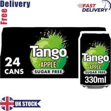 Image of Tango Apple Sugar Free Drink 330ml Cans, Refreshing Pack of 24