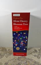 Image of The Christmas Workshop 45 cm 48 LED Blossom Tree, Blue/ White Blue & White