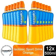Image of Lucozade Sport Range Isotonic Sport Energy Drink Enhance Hydration, 12x500ml