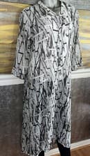 Image of Nic + Zoe Sheer Hi Lo Midi Shirt Dress XL New