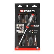 Image of Facom ATWCK.J5PB Slotted Phillips Shock Protwist Screwdriver 5PC Set