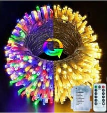 Image of 10M 100 LED Outdoor Fairy Lights Battery Operated – 8 Modes Waterproof String La