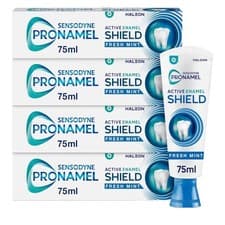 Image of Sensodyne Pronamel Active Enamel Shield Whitening Toothpaste Cool Mint 4 x 75ml