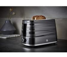 Image of Swan Symphony 2 Slice Toaster 930W High Gloss Matt Finish Removable Crumb Tray