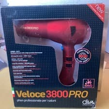Image of Diva Pro Styling Edit Veloce 3800 Pro Dryer Red 2200 W Professional Hairdryer