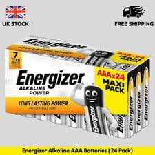 Image of ENERGIZER ALKALINE POWER AAA BATTERIES 24 PACK LONG LASTING FOR EVERYDAY DEVICES