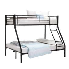 Image of Panana Triple Bunk Bed 3FT Single 4FT6 Double Metal Bed Frame available in White
