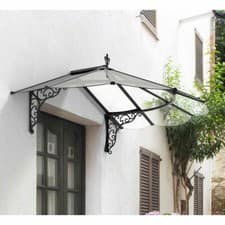 Image of Door Canopy 6ft x 4ft Cover Palram Canopia Iris Canopy 1780 Black Clear
