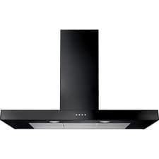 Image of Rangemaster UHDF100BL/ Built In 100cm 3 Speeds Chimney Cooker Hood Black B