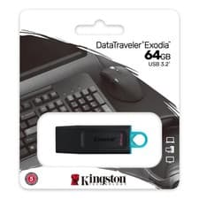 Image of Kingston 64GB USB 3.0 Flash Drive Superspeed USB 3.0 Exodia Memory Stick
