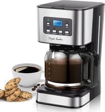 Image of Filter Coffee Machine Drip Coffee Maker 24hr Timer Keep Warm Anti-Drip