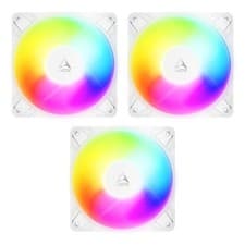 Image of Arctic P12 Pro Reverse A-RGB 120mm PWM Case Fan White 3000 RPM 4-Pin - Pack