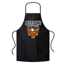 Image of BEER PONG Championships Party Retro Beer Comedy Funny BBQ Apron Bib Apron