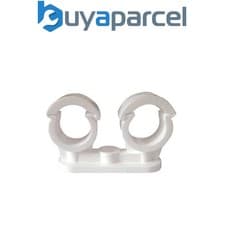 Image of Talon 22mm Quick Lock Double Hinged Snap Over Pipe Clip 50 Per Box - 250