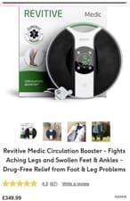Image of Revitive Medic Circulation Booster RRP£350 Save £70 NEW SEALED INC TENS & EMS