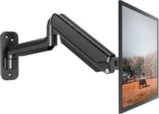 Image of Monitor Arm Wall Mounted Single Gas Spring Computer Screen Mount 13" to 32" UK