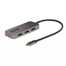 Image of StarTech 3-Port USB-C Multi-Monitor Adapter USB Type-C to 3x DisplayPort 1.4 ...