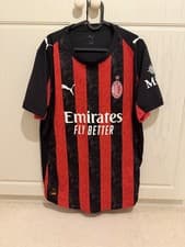 Image of BNWOT New AC Milan 2025-26 Puma home XL Red black Player Version Shirt RRP £119