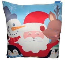 Image of Santa & Friends Cushion Cover & Insert 48cmx48cm