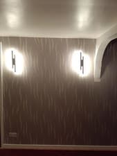 Image of Wall Light LED Indoor, 16W 1800LM Wall Lamp Modern, Warm White 3000K, Black L...