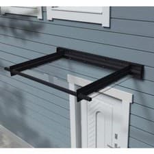 Image of Door Canopy 3ft x 4ft Cover Palram Canopia Nancy 1500 Grey Clear