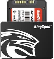 Image of KingSpec 1TB 2.5" SATA III 6Gb/s SSD, Read Speed up to 550MB/s, 3D NAND Flash