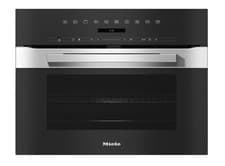 Image of Miele H 7240 BM Clean Steel Built-in Compact Microwave Combination Oven