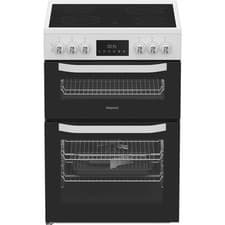 Image of Hotpoint HTE6VDCW Cooker Electric Single Oven [ID3111150782]
