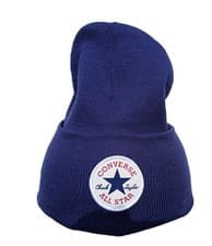 Image of Converse Beanie Knitted Cuff Patch Chuck Navy