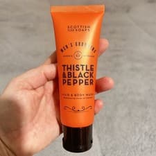 Image of Scottish Fine Soaps Mens Grooming Thistle & Black Pepper Hair & Body Wash 75mls