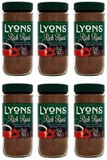 Image of Lyons Rich Roast Instant Coffee 200g x 6 Pack