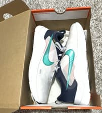 Image of Nike Downshifter 12 White Clear Jade Obsidian Mesh Women's Sneakers DD9294-103