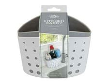Image of Kitchen Caddy Sink Storage Clean Tidy Sinks Organiser Rack Sponge Holder Plastic