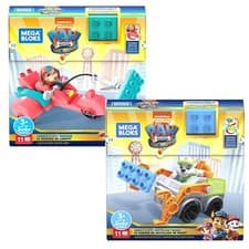 Image of PAW PATROL MEGA BLOCKS Liberty's Scooter & Rocky’s City Recycling Truck 2 PACK