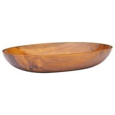 Image of Basin Solid Teak Wood 60x40x10 cm
