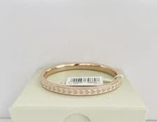 Image of Ted baker Eellie Enamel pink Heart Bangle Rose gold brand new with gift box
