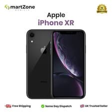 Image of Apple iPhone XR 64GB/128GB 4G Unlocked Black iOS Smart Phone Pristine A++
