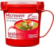 Image of Sistema Microwave Soup Mug | 656 ml | Microwave Food Container with Steam Releas