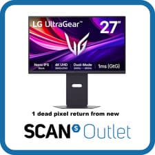 Image of 27" LG UltraGear 27G850A-B Gaming Monitor, Nano IPS, 4K 240Hz / FHD 480Hz Dual M