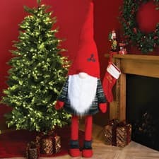 Image of Giant Fairisle Wobbly Gonk 170cm Christmas Decoration Plush Red Green