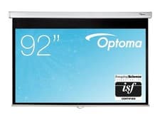 Image of Optoma 92" Matte White Projector Screen 2030x1145 16:9 Aspect Ratio DS-9092PWC