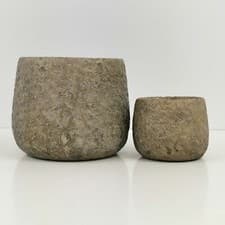 Image of Gold Textured Ceramic Planter