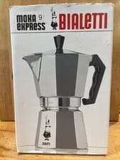 Image of Bialetti Moka Express Espresso Maker 9 Cup - Silver